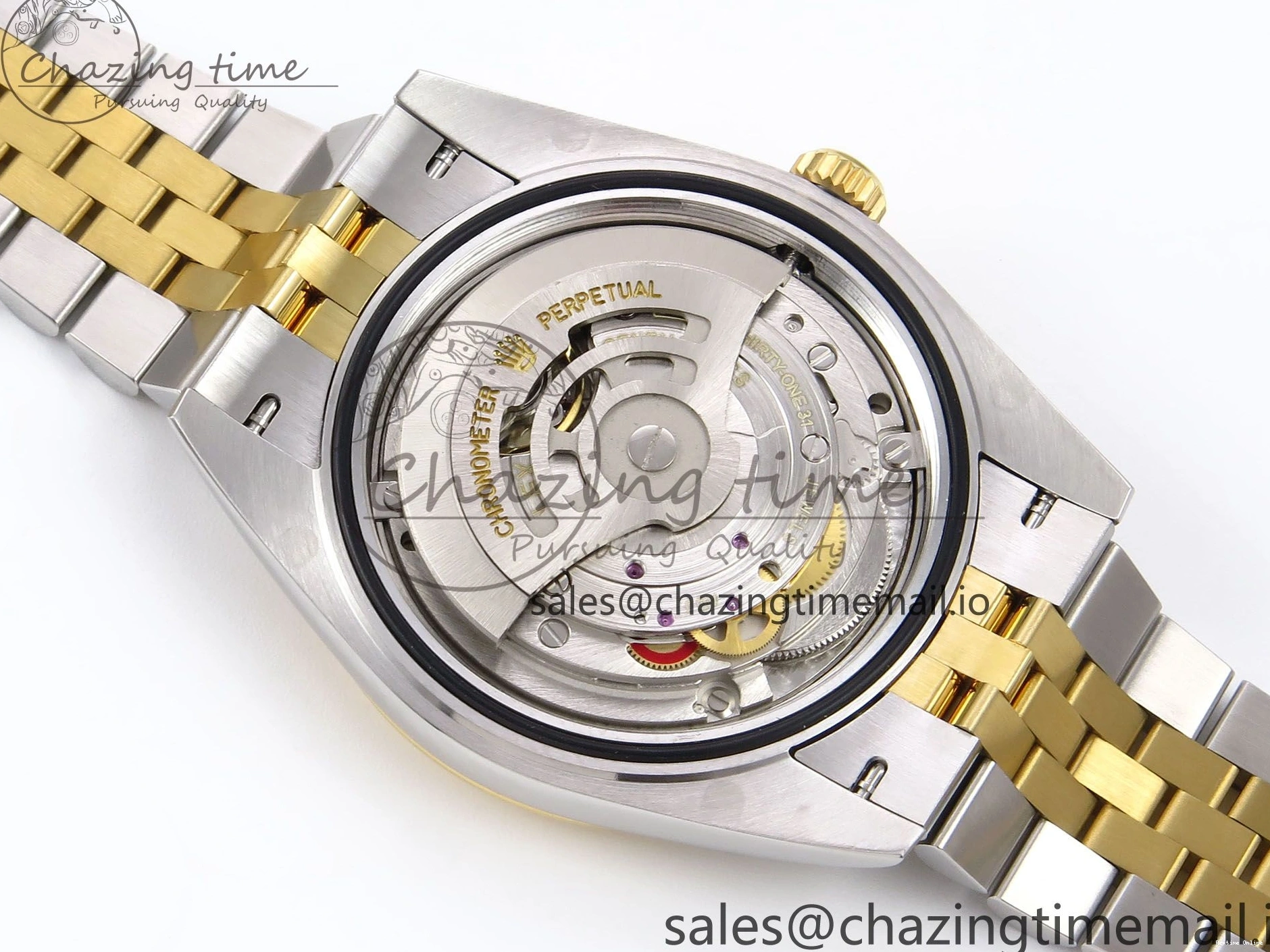 1220 Vibrant DateJust 41 126333 EWEF Best Edition YG Stick Dial on SS YG Jubilee Bracelet A 990